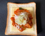 休日ランチに★キムチーズホットサンド作り方3写真