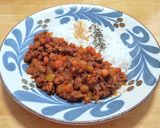 梨がアクセントのキーマカレー作り方7写真