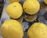 かぼちゃと豆腐の２色白玉　京風きな粉添え作り方3写真