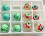 目玉チョコ、地球チョコ、スイカチョコ作り方8写真