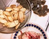 ゴボウ豚肉こんにゃくのキムチ炒め作り方1写真