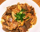 ゴボウ豚肉こんにゃくのキムチ炒め作り方4写真