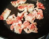 ワンパン　豚キムチ炊き込みご飯作り方1写真