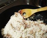 ワンパン　豚キムチ炊き込みご飯作り方2写真