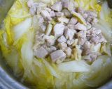白菜と鶏肉のチーズクリーム煮作り方3写真