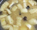 ひらたけとかぼちゃのお味噌汁作り方4写真