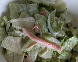 レタスときゅうり、カニカマの辛子マヨあえ作り方5写真