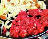 牛肉と厚揚げと玉ねぎ。作り方3写真