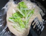 蟹帆立とろシャキ白菜のクリームパスタ作り方3写真
