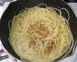 フライパン一つで長ネギのパスタ作り方4写真