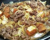 牛肉と厚揚げと玉ねぎ。作り方6写真