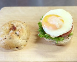 厚切りポークハムと目玉焼きで簡単バーガー作り方7写真