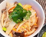 簡単！秋鮭とたっぷりキノコの炊き込みご飯作り方12写真