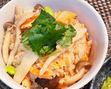 簡単！秋鮭とたっぷりキノコの炊き込みご飯作り方12写真