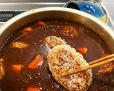 デミグラ煮込みハンバーグ作り方7写真