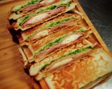 ハムカツのホットサンド❨(@≧↺≦@)❩作り方4写真