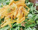 超簡単♡柿と水菜のごまドレサラダ作り方6写真