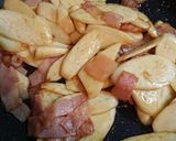 マコモタケとベーコンのめんつゆバター炒め作り方5写真