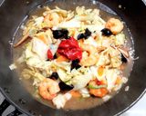 町中華のエビチャプスイで焼きそば作り方5写真