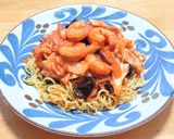 町中華のエビチャプスイで焼きそば作り方8写真