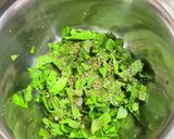 サラダ菜の胡麻和え作り方1写真