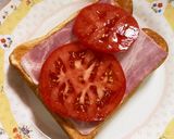 ベーコントマトチーズトースト♡作り方2写真