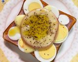 ベーコンエッグ&トマトチーズトースト♡作り方4写真