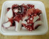セロリとタコのトマト炒め作り方2写真