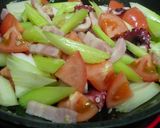 セロリとタコのトマト炒め作り方4写真