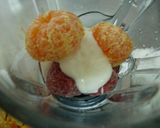 イチゴとみかんのヨーグルトジュース作り方1写真