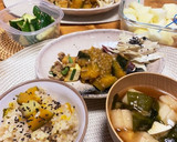 さつまいもとカボチャ（栗）の炊き込みご飯作り方5写真