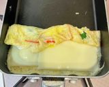 大大大好きチーズとカニカマ紫蘇の卵焼き作り方4写真