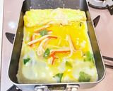 大大大好きチーズとカニカマ紫蘇の卵焼き作り方5写真