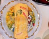 大大大好きチーズとカニカマ紫蘇の卵焼き作り方7写真