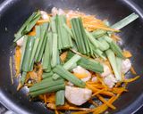 簡単！鶏とニラ人参の姜葱醤炒め作り方4写真