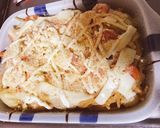 シチューでリメイク！たらこパスタグラタン作り方6写真