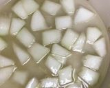 茅乃舎海老だしで☆冬瓜とカニカマのスープ作り方4写真