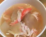 茅乃舎海老だしで☆冬瓜とカニカマのスープ作り方9写真