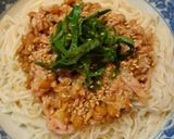 簡単！美味♪納豆とツナのまぜそば風素麺♪作り方4写真
