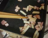 お弁当に♪冷凍ポテトとベーコンのグラタン作り方2写真