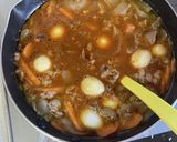 学校の給食メニュー♡うずら卵入りカレー♡作り方4写真
