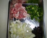 リンゴと豚肉の炊き込みカレーピラフ作り方2写真