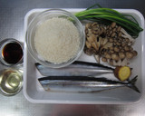 さんまときのこの炊き込みご飯作り方1写真