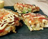 ふわふわ～まぜこみお好み焼き作り方5写真