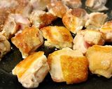 鶏肉とサツマイモの麺つゆバター炒め♪作り方3写真