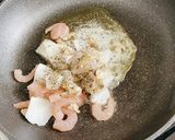 シーフード 明太子 パスタ作り方2写真