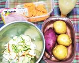 林檎とさつま芋入り、甘旨い ポテトサラダ作り方1写真