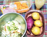 林檎とさつま芋入り、甘旨い ポテトサラダ作り方1写真