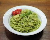 鮑とバジルソースのパスタ作り方9写真