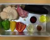 あわび茸のカラフル☆味噌炒め作り方1写真
